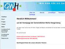 Tablet Screenshot of gw-hengersberg.de
